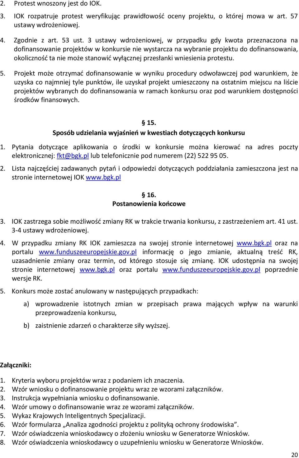 przesłanki wniesienia protestu. 5.