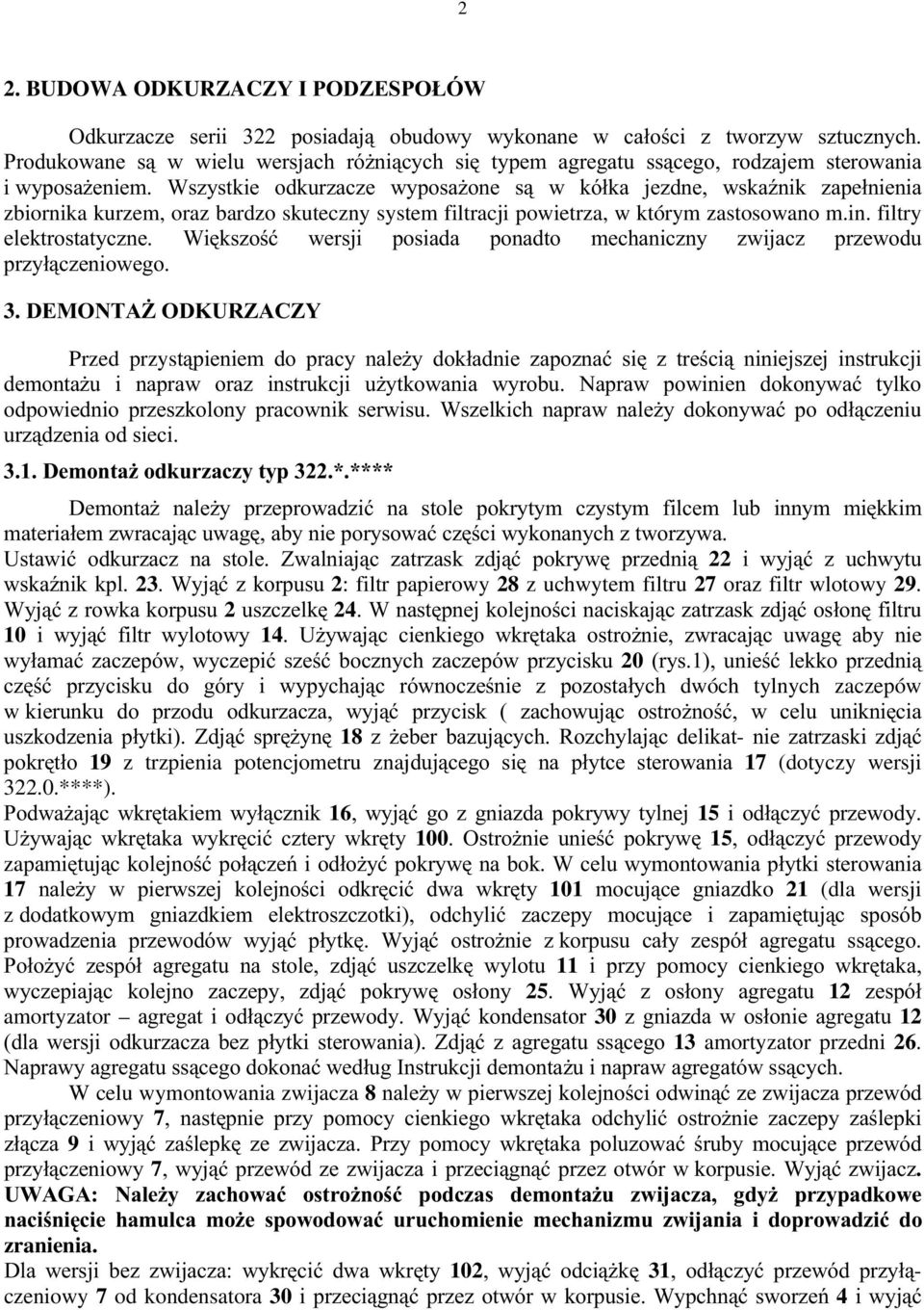 filtry HOHNWURVWDW\F]QH :LNV]Rü ZHUVML SRVLDGD SRQDGWR PHFKDQLF]Q\ ]ZLMDF] SU]HZRGX SU]\áF]HQLRZHJR 3. '(027$)2'.