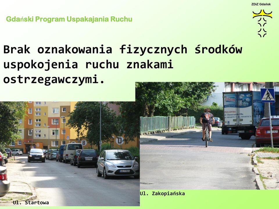 uspokojenia ruchu znakami