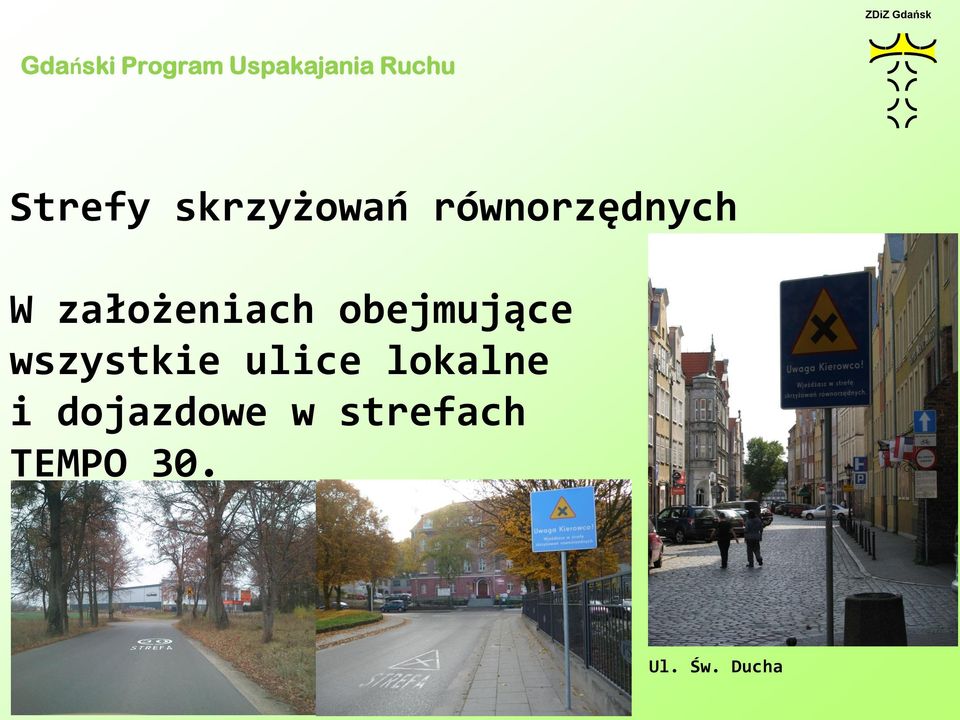 wszystkie ulice lokalne i