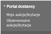 Rysunek 2 System po zwinięciu górnej belki 3.3 Menu wykonawcy Podczas pracy z menu wykonawca, chcąc przejść do konkretnego miejsca, wykorzystuje dostępne sekcje menu.