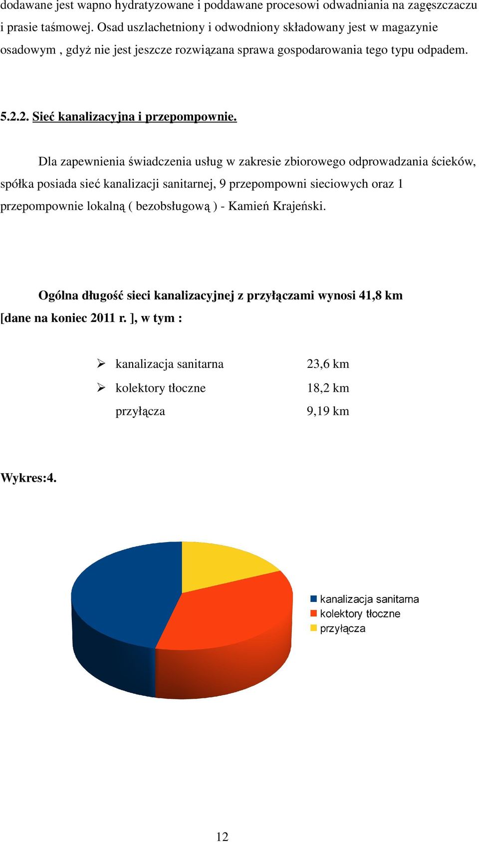2. Sieć kanalizacyjna i przepompownie.
