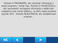 POMOC PROGRAMU NAVIGO Pomoc kontekstowa NAVIGO dostępna jest z każdego ekranu programu poprzez przycisk POMOC. Znajdziesz tam informacje dotyczące aktualnie wyświetlanego ekranu.