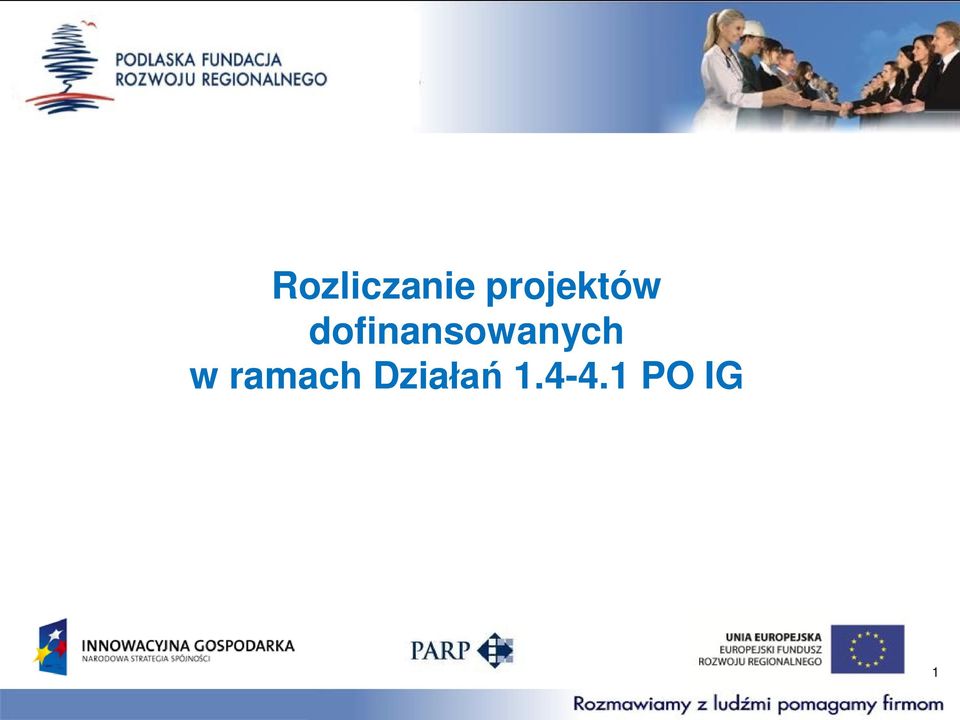 dofinansowanych w
