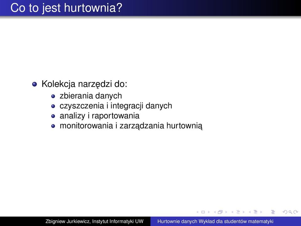 czyszczenia i integracji danych