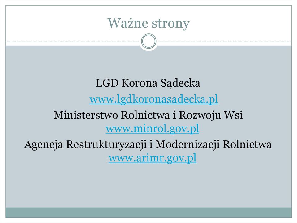 pl Ministerstwo Rolnictwa i Rozwoju Wsi www.