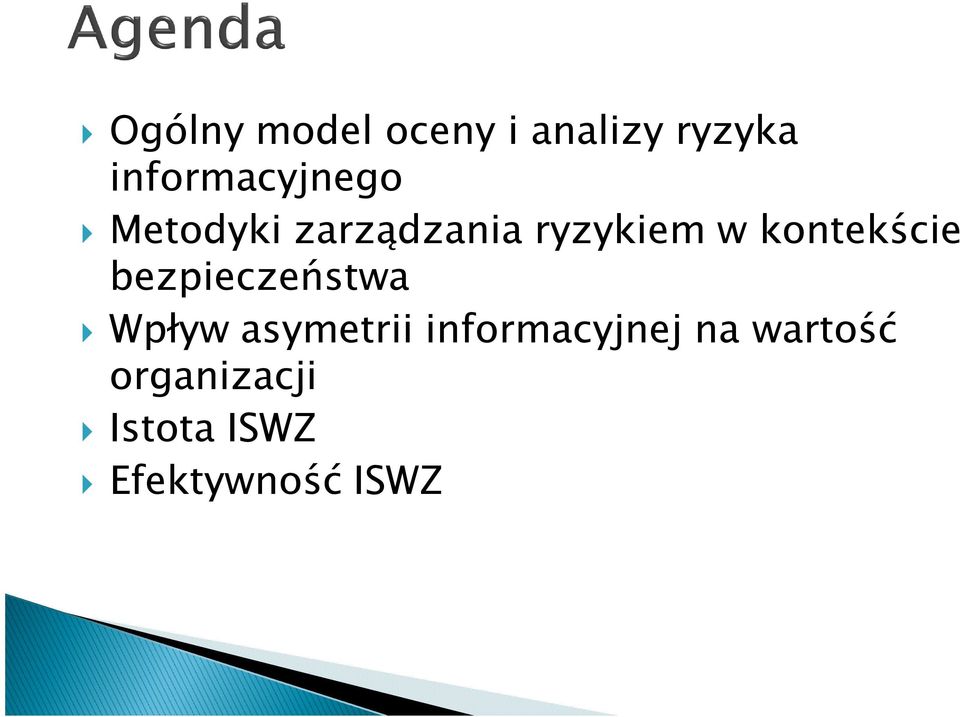 kontekście bezpieczeństwa Wpływ asymetrii