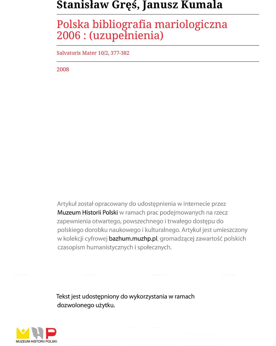 mariologiczna 2006 :