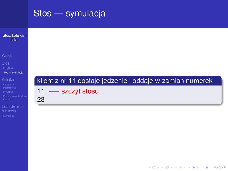 dostaje jedzenie i oddaje