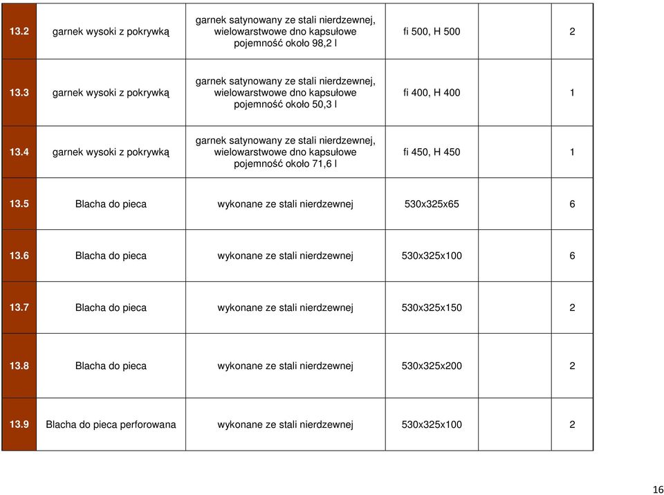 4 garnek wysoki z pokrywką garnek satynowany ze stali nierdzewnej, wielowarstwowe dno kapsułowe pojemność około 71,6 l fi 450, H 450 1 13.