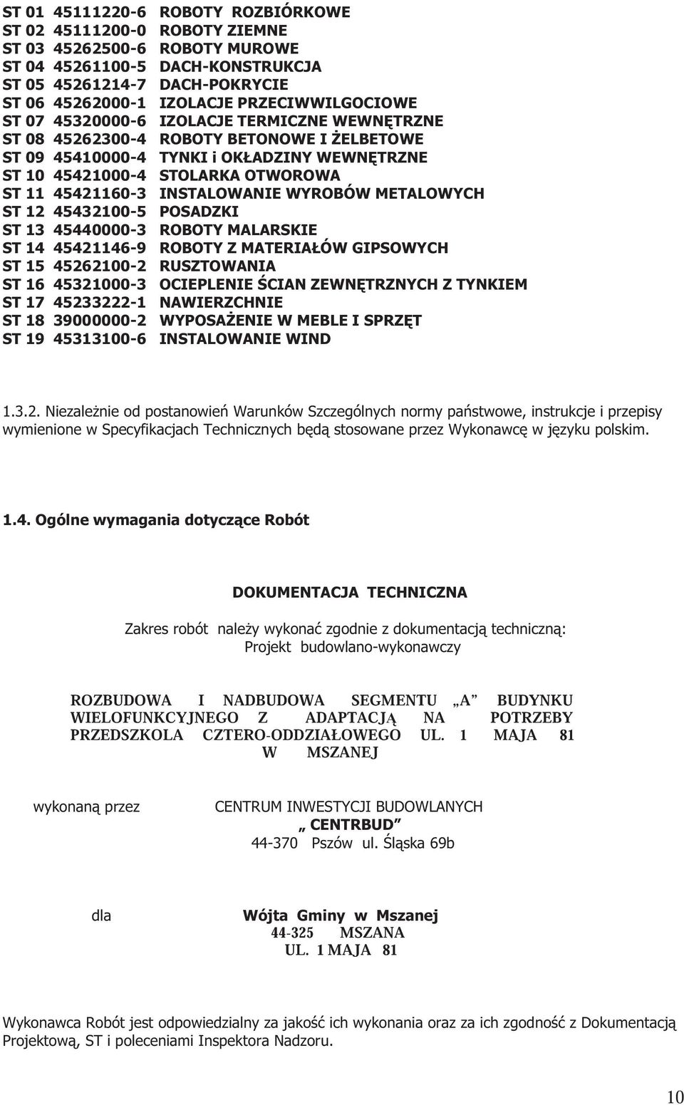 PRZEDSZKOLA CZTERO-ODDZIAŁOWEGO UL.