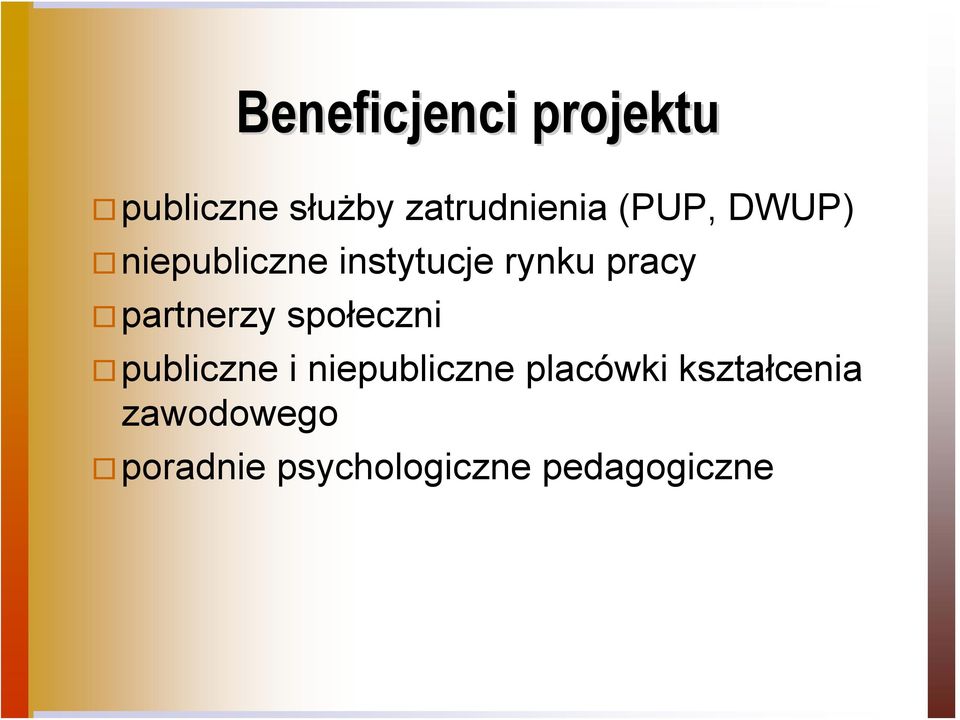 partnerzy społeczni publiczne i niepubliczne placówki