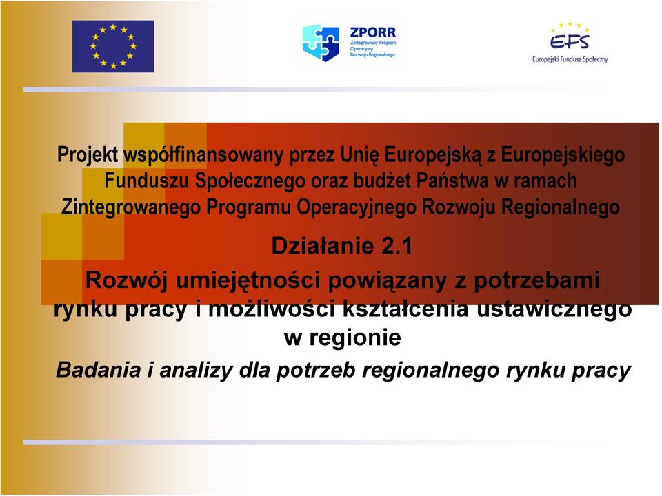Regionalnego Działanie 2.