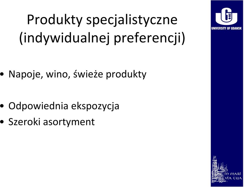 Napoje, wino, świeże produkty