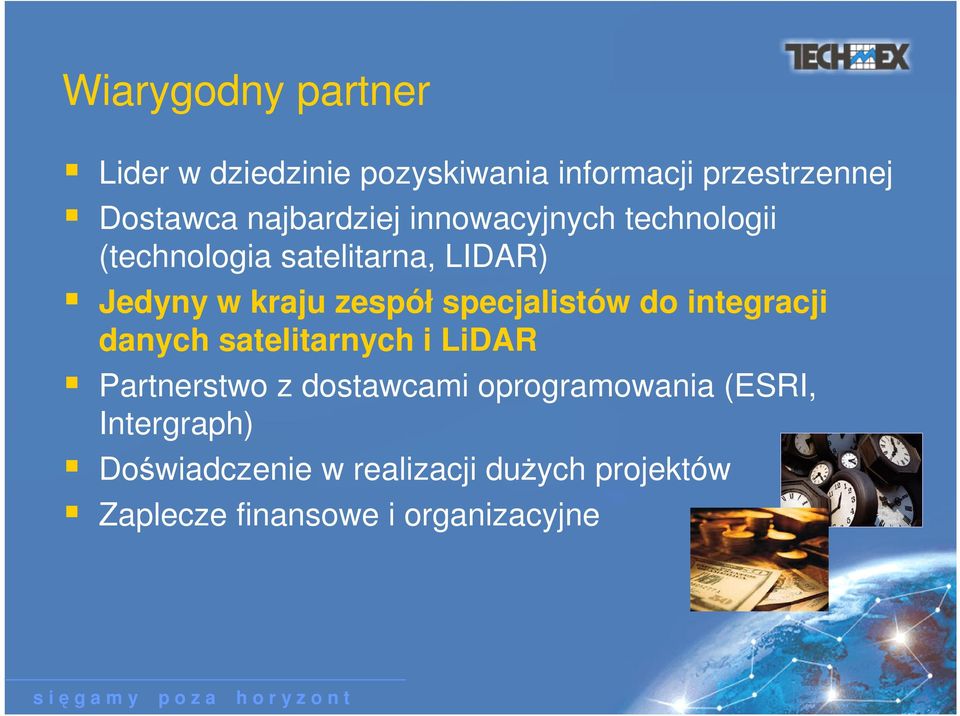 specjalistów do integracji danych satelitarnych i LiDAR Partnerstwo z dostawcami