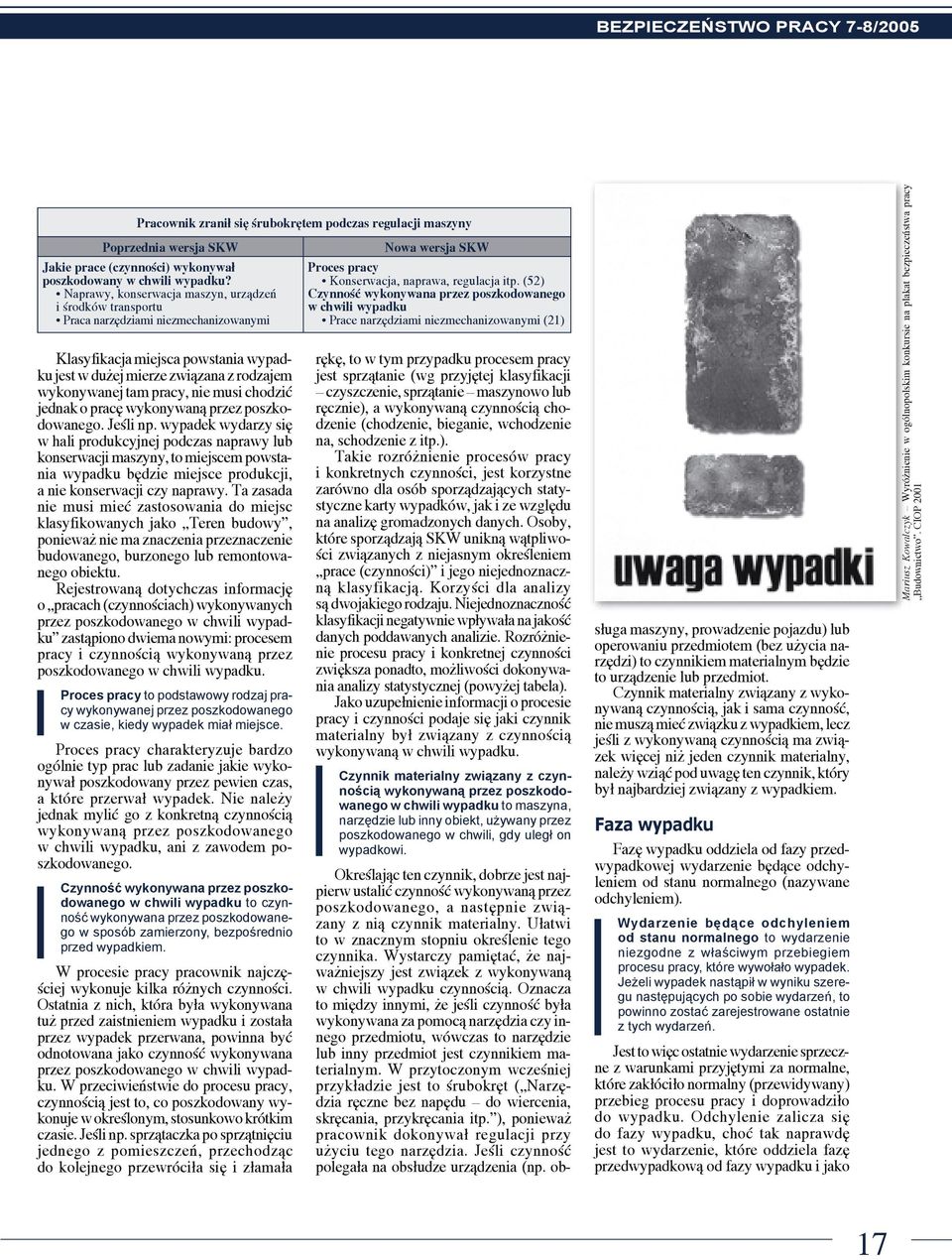 nie musi chodzić jednak o pracę. Jeśli np.
