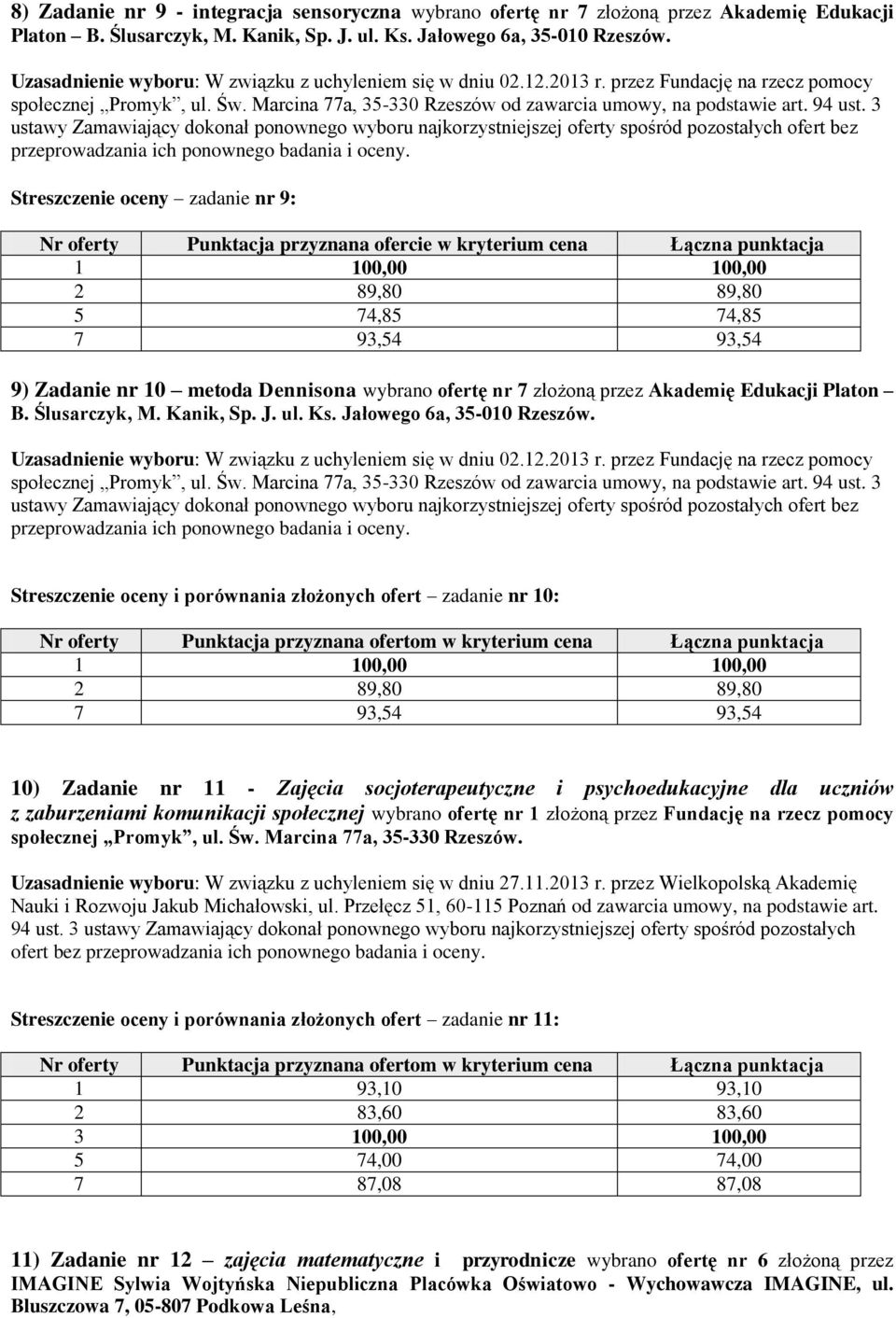 Jałowego 6a, 35-010 Rzeszów.