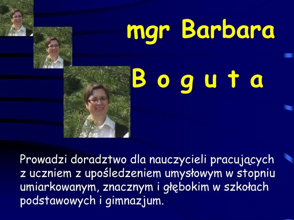 upośledzeniem umysłowym w stopniu