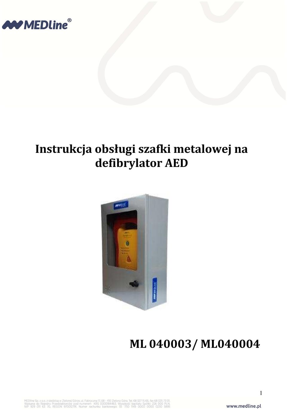 defibrylator AED ML