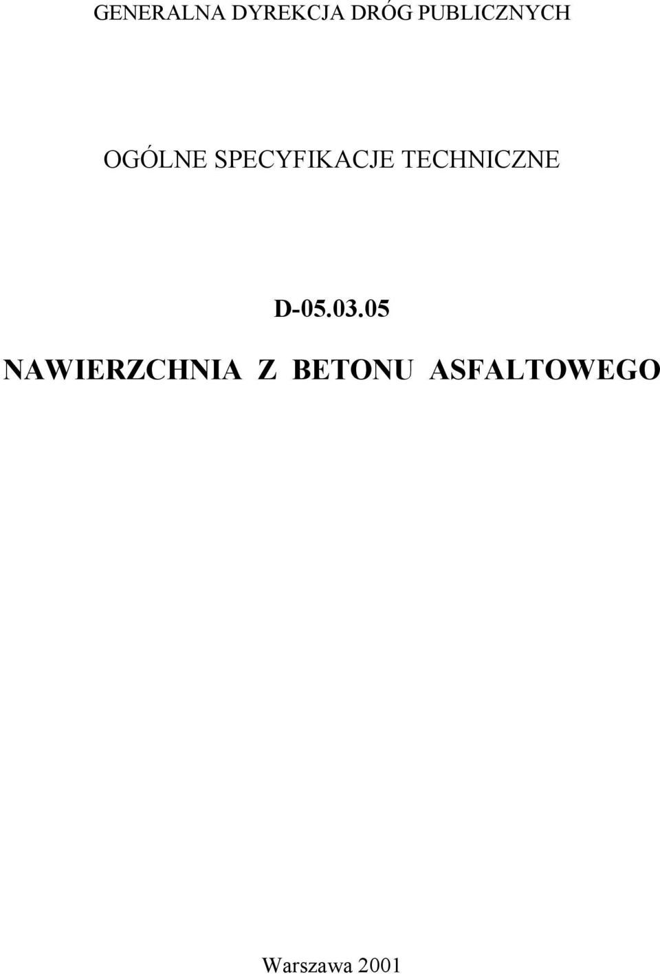 TECHNICZNE D-05.03.