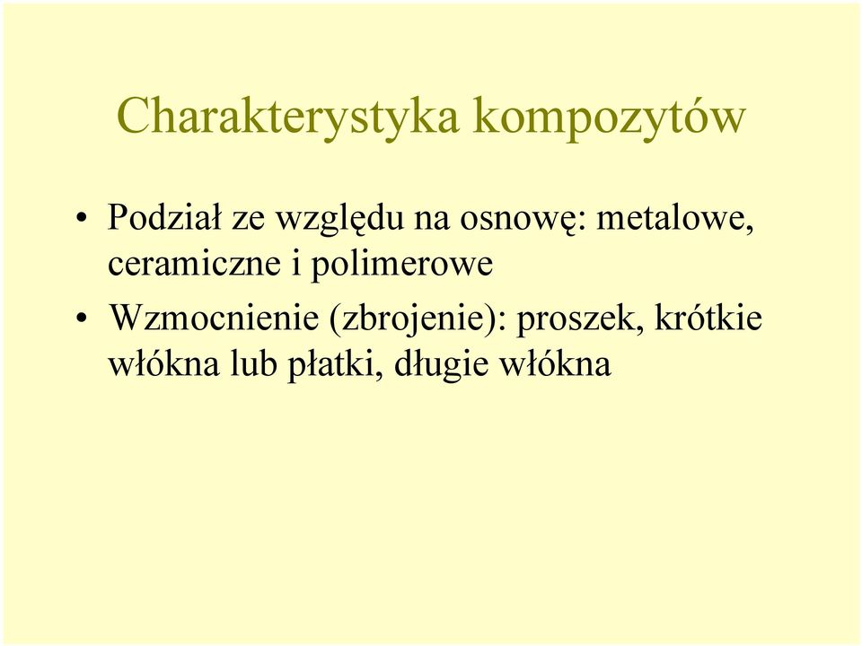 polimerowe Wzmocnienie (zbrojenie):