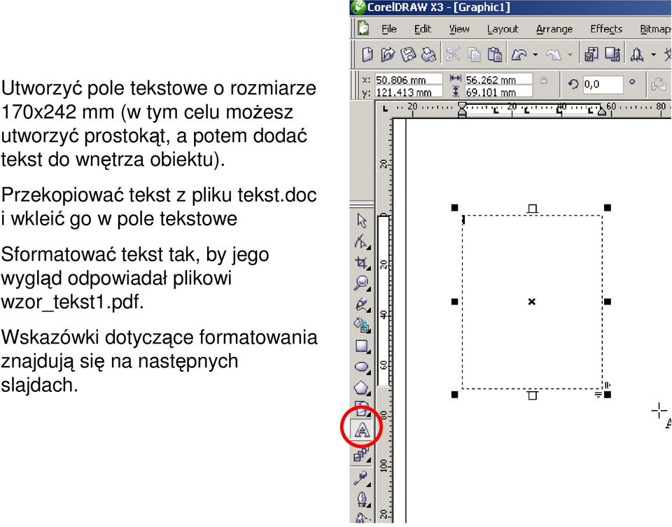 Przekopiować tekst z pliku tekst.