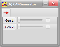 70 8. OKNO CANGenerator (6) Moduł pozwala użytkownikowi na dodanie listy generatorów w ten sposób pozwalając na wysyłanie wybranych komunikatów do sieci CAN z oprogramowania CANStudio.