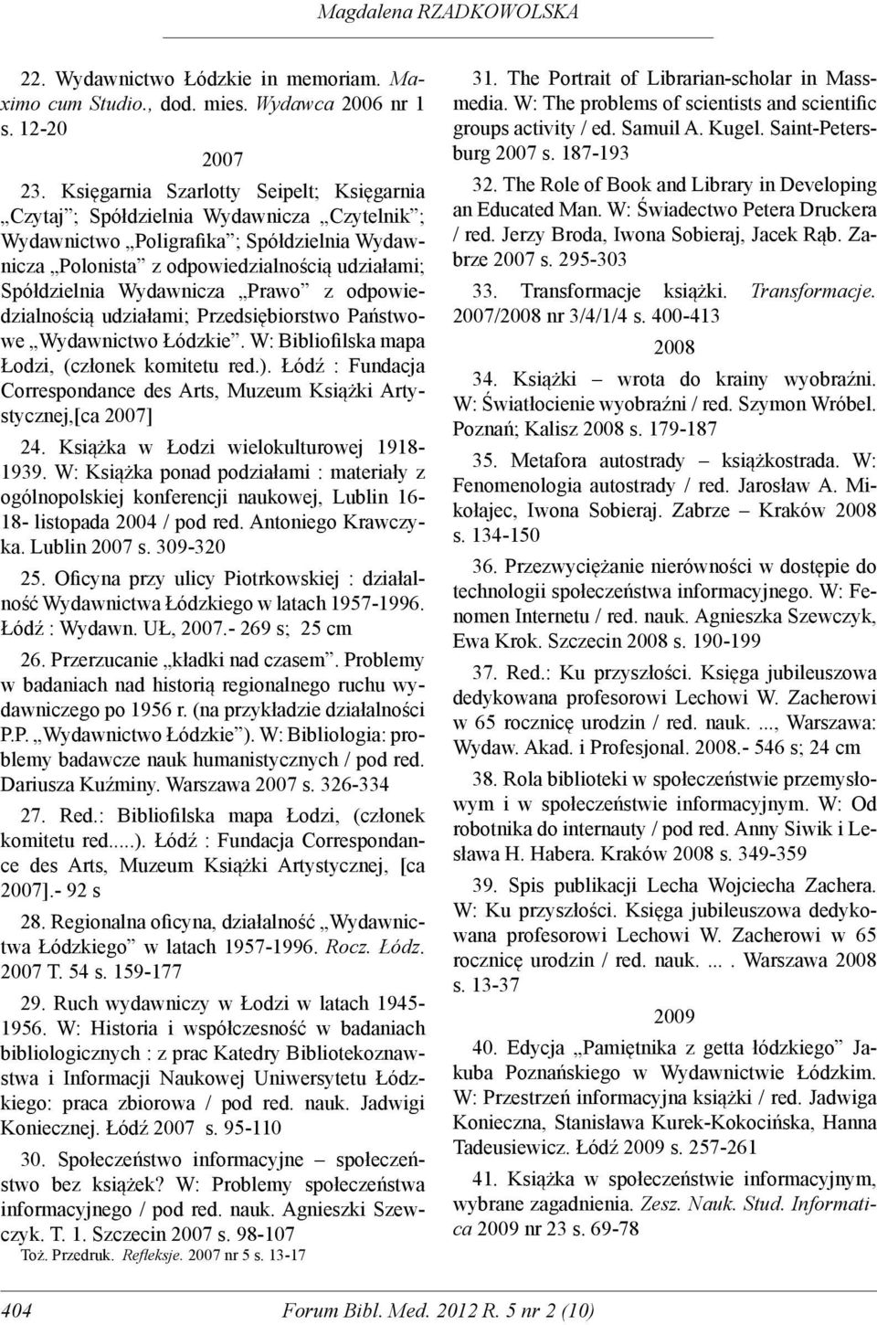Wydawnicza Prawo z odpowiedzialnością udziałami; Przedsiębiorstwo Państwowe Wydawnictwo Łódzkie. W: Bibliofilska mapa Łodzi, (członek komitetu red.).