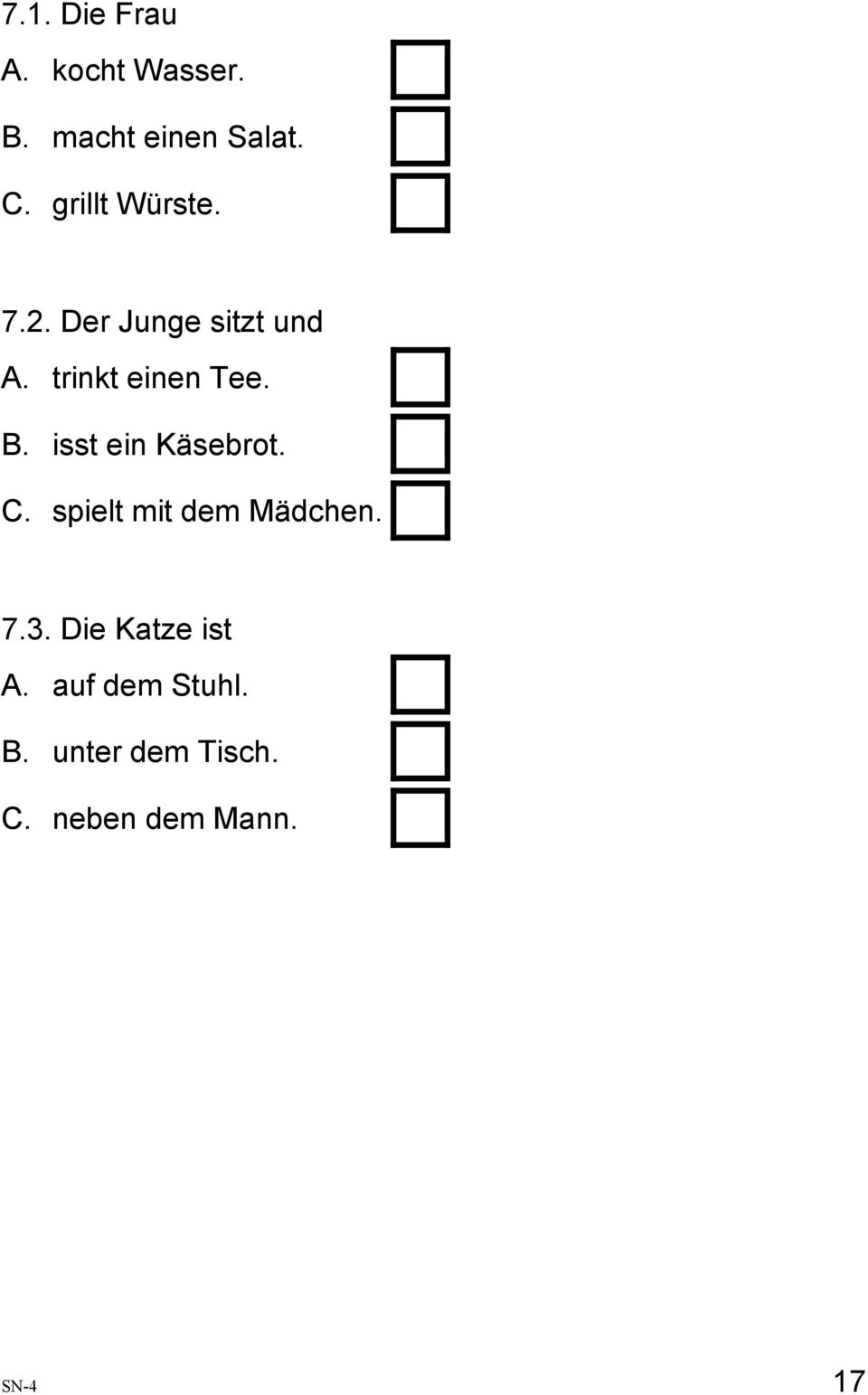 isst ein Käsebrot. C. spielt mit dem Mädchen. 7.3.