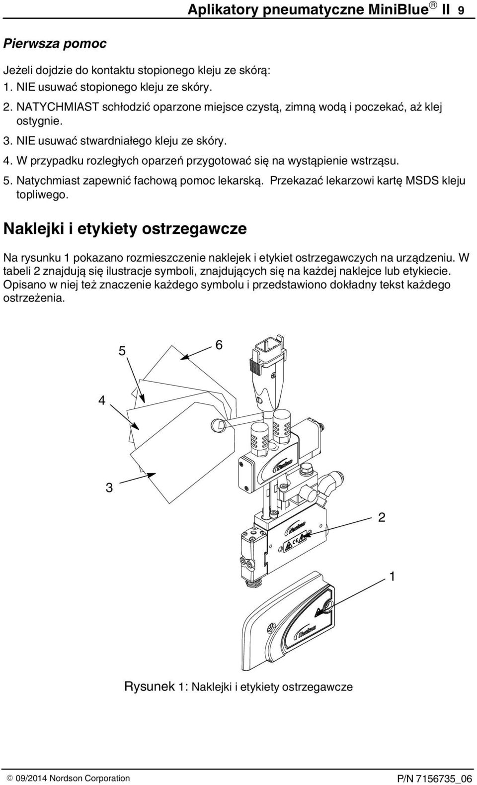 W przypadku rozległych oparzeń przygotować się na wystąpienie wstrząsu. 5. Natychmiast zapewnić fachową pomoc lekarską. Przekazać lekarzowi kartę MSDS kleju topliwego.
