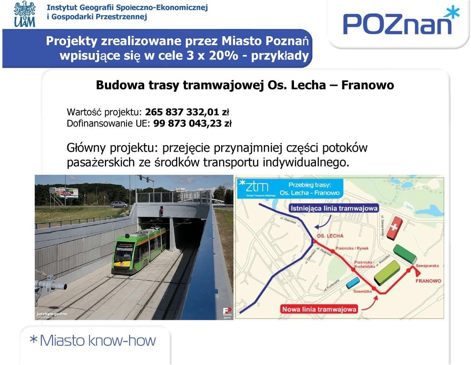 Lecha Franowo Wartość projektu: 265 837 332,01 zł Dofinansowanie UE: 99 873