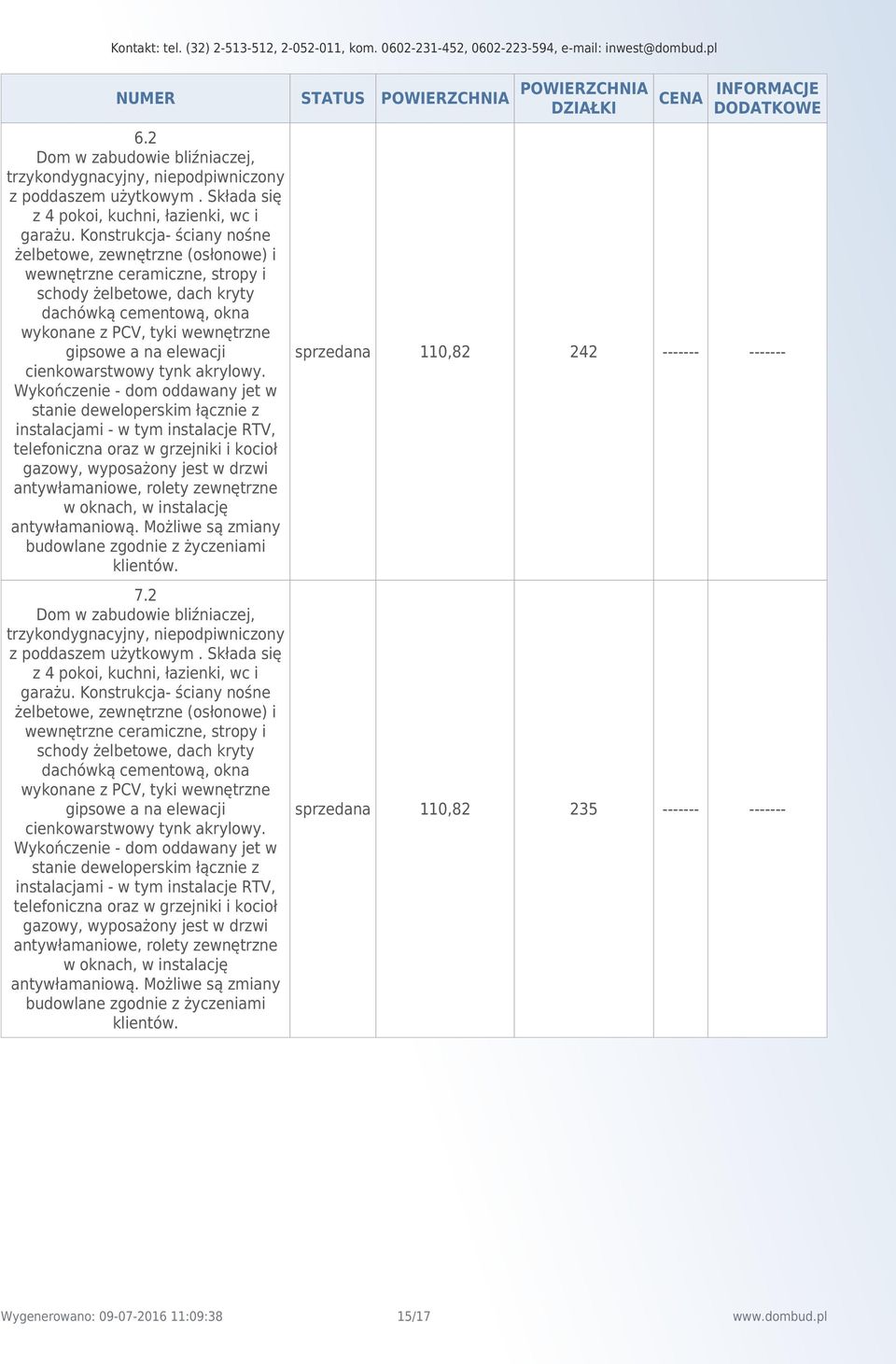 2 trzykondygnacyjny, niepodpiwniczony z poddaszem użytkowym.