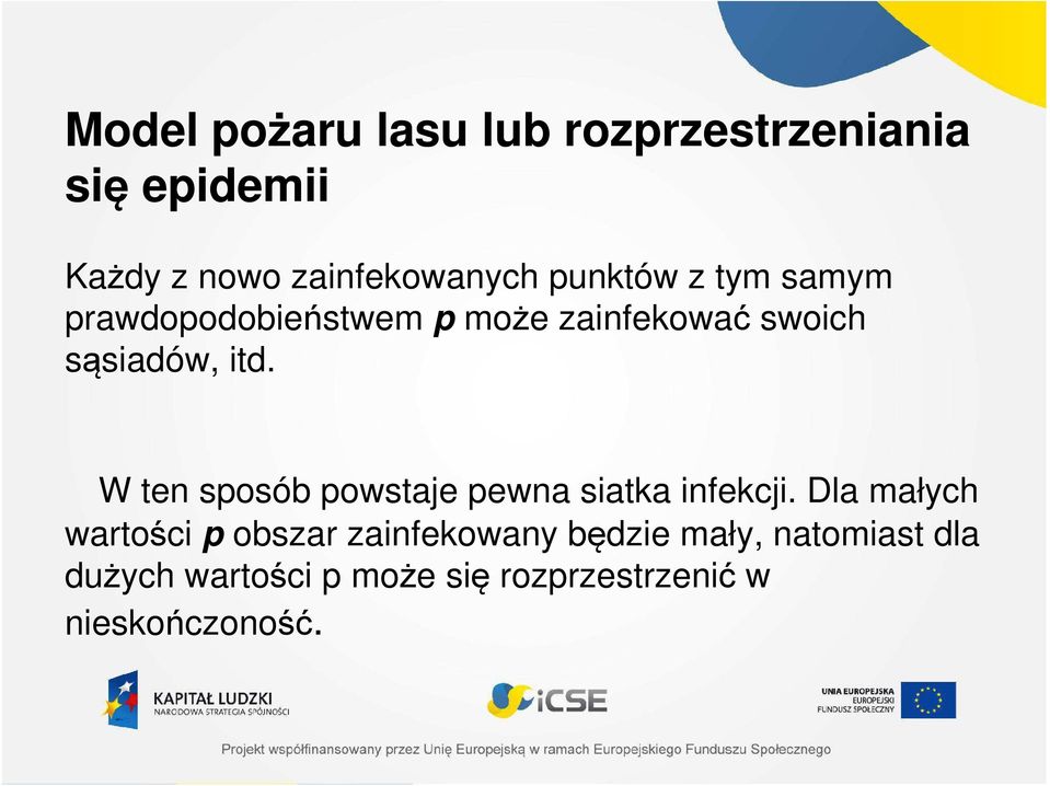 W ten sposób powstaje pewna siatka infekcji.