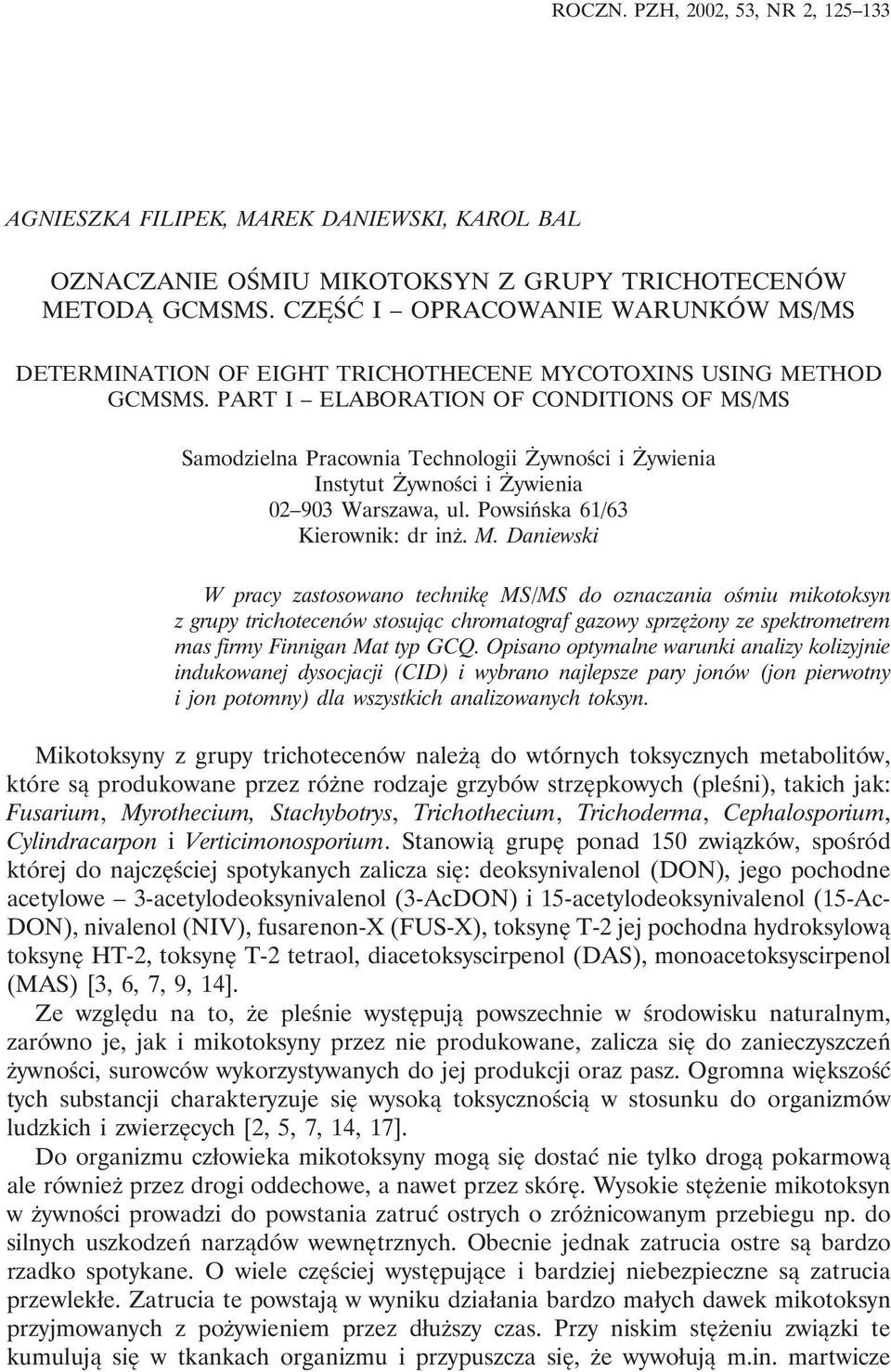 PART I ELABORATION OF CONDITIONS OF MS