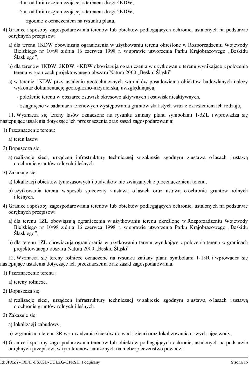 dnia 16 czerwca 1998 r.