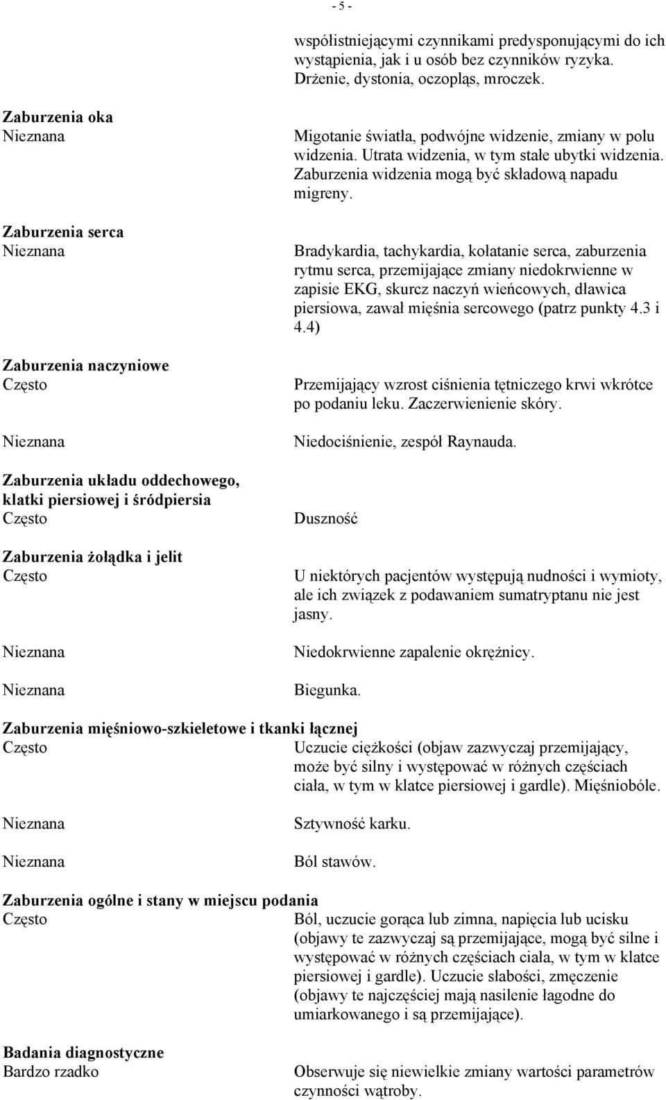 widzenia. Utrata widzenia, w tym stałe ubytki widzenia. Zaburzenia widzenia mogą być składową napadu migreny.