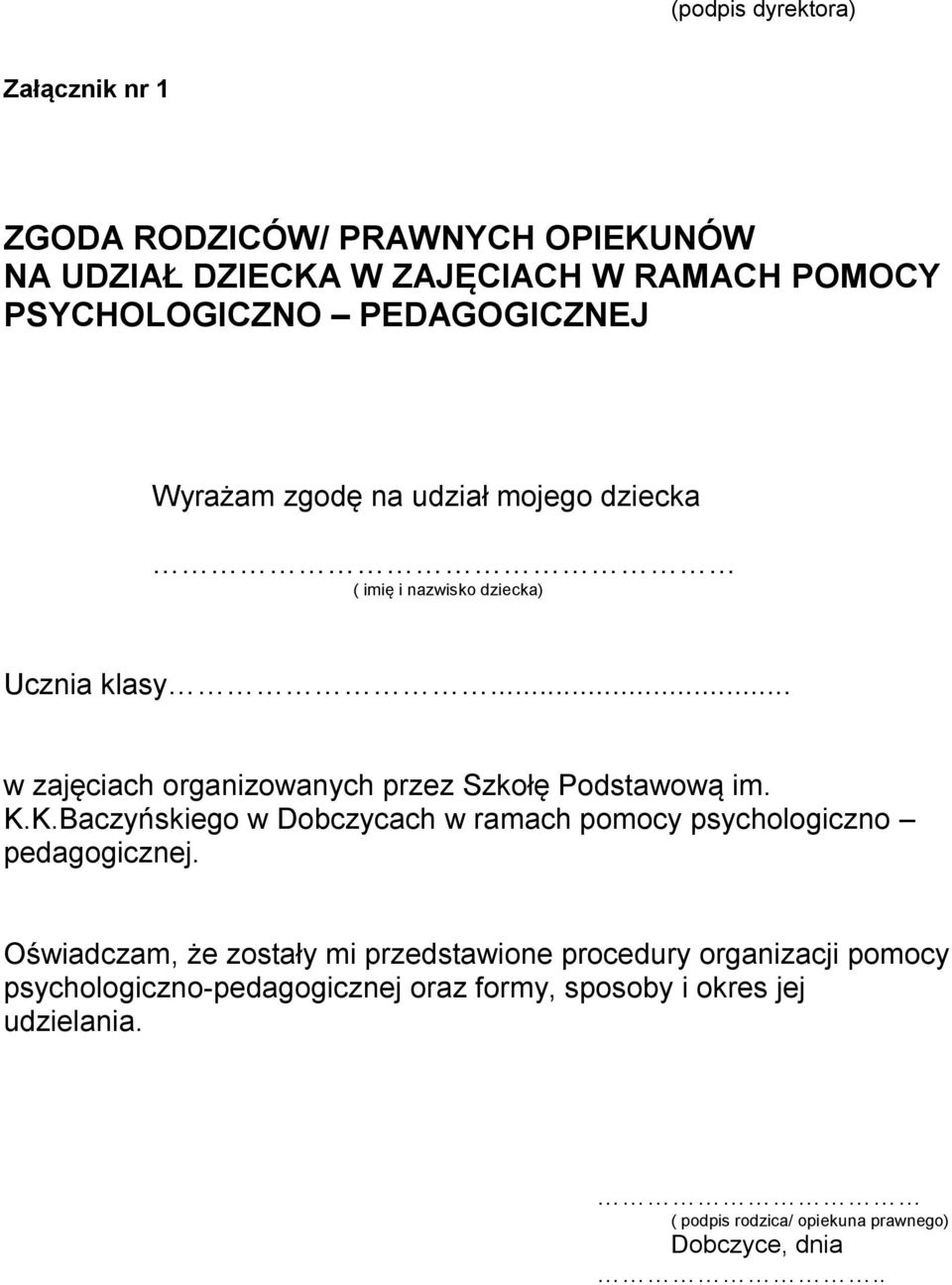 .. w zajęciach organizowanych przez Szkołę Podstawową im. K.K.Baczyńskiego w Dobczycach w ramach pomocy psychologiczno pedagogicznej.