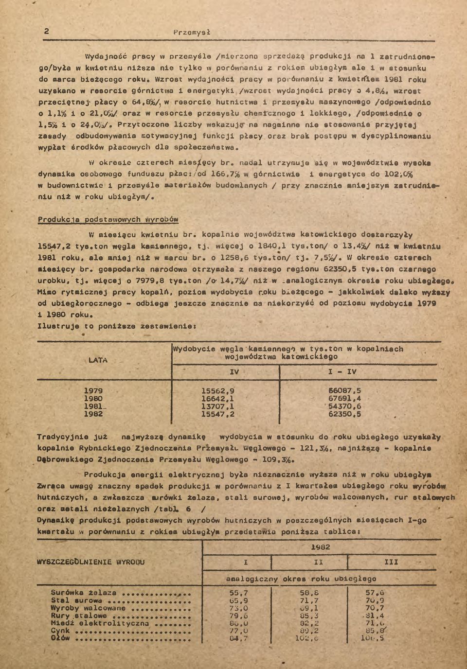 maszynowego /odpowedno 0 1,1% o 21,0%/ oraz w resorce przemysłu chemcznego 1 lekkego, /odpowedno o 1,5% o 24,0%/.