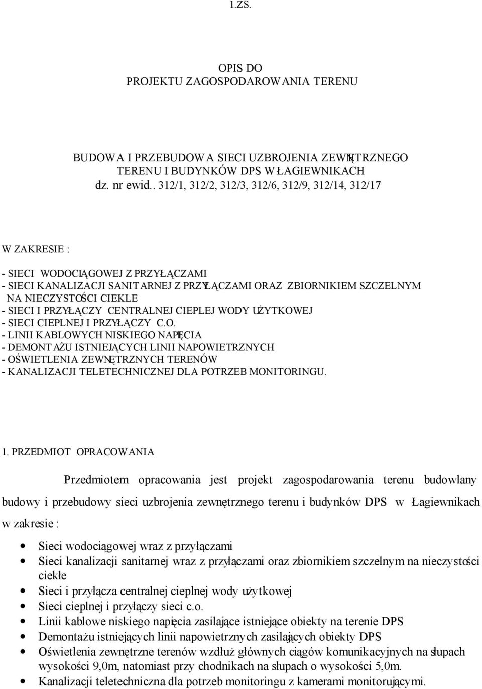 SIECI I PRZYŁĄCZY CENTRALNEJ CIEPLEJ WOD