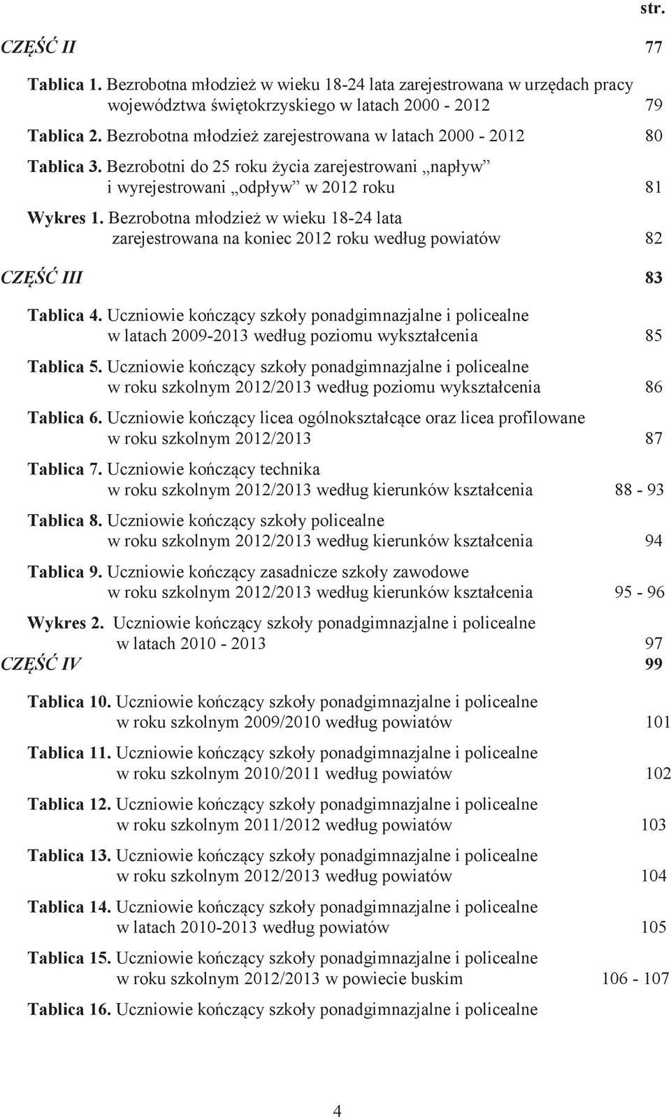 12/2013 88-93 Tablica 8. 12/2013 94 Tablica 9. 12/2013 95-96 Wykres 2. - 2013 97 99 Tablica 10.