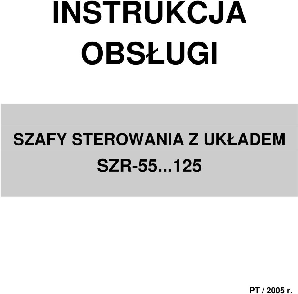 STEROWANIA Z