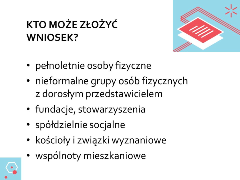 fizycznych z dorosłym przedstawicielem fundacje,