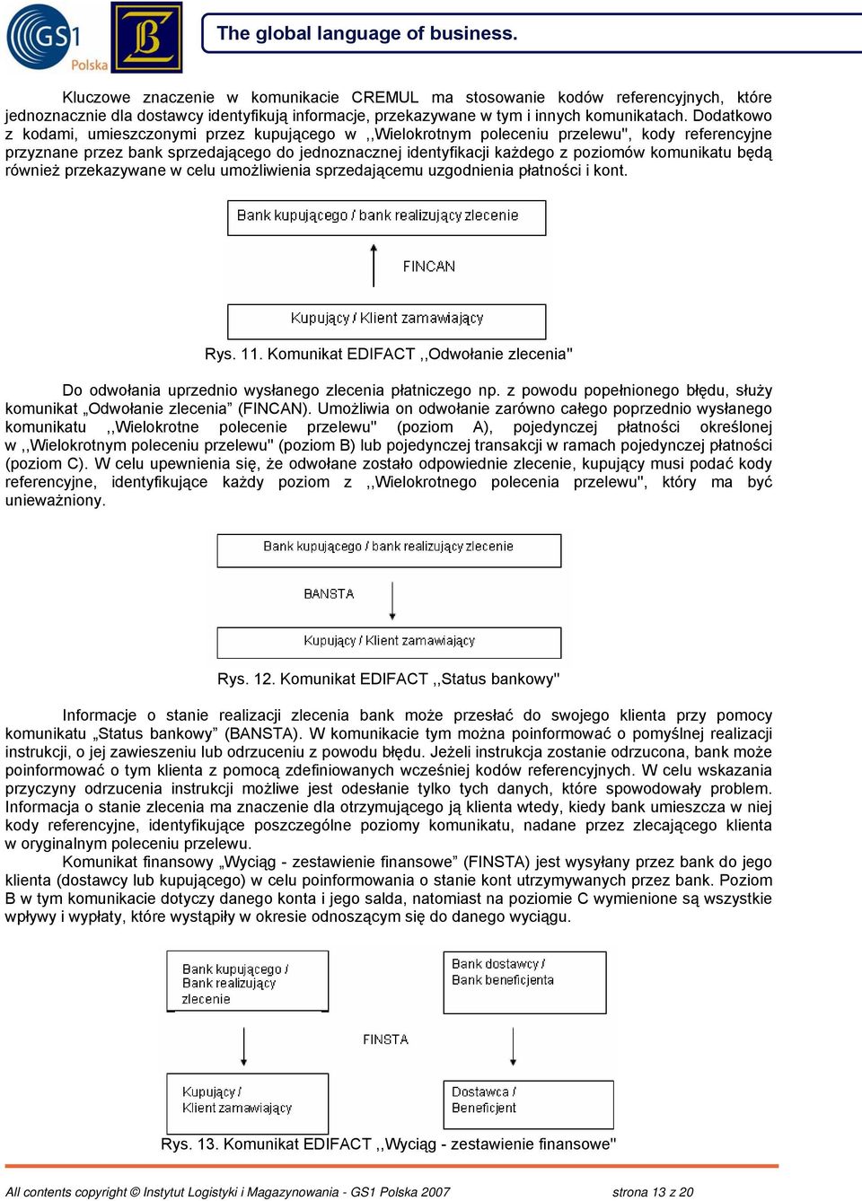 komunikatu będą również przekazywane w celu umożliwienia sprzedającemu uzgodnienia płatności i kont. Rys. 11.