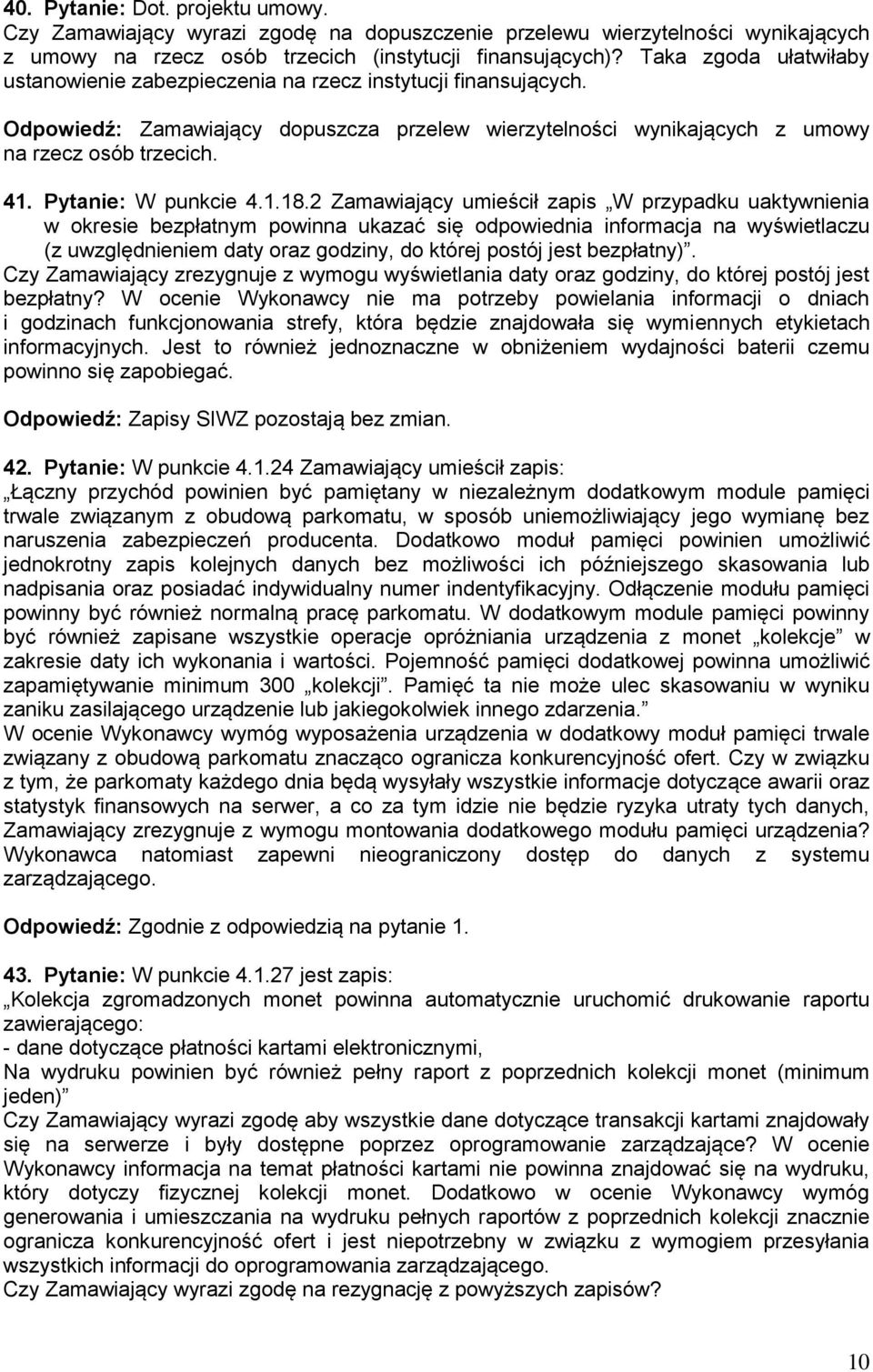 Pytanie: W punkcie 4.1.18.