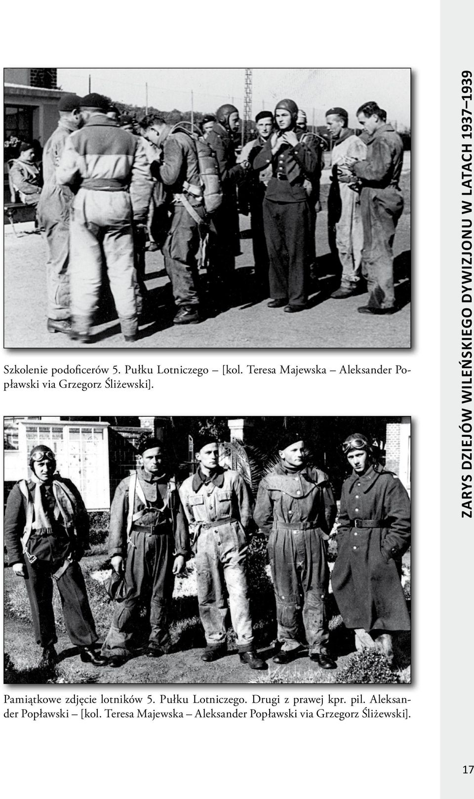 Zarys dziejów wileńskiego dywizjonu w latach 1937 1939 Pamiątkowe zdjęcie lotników