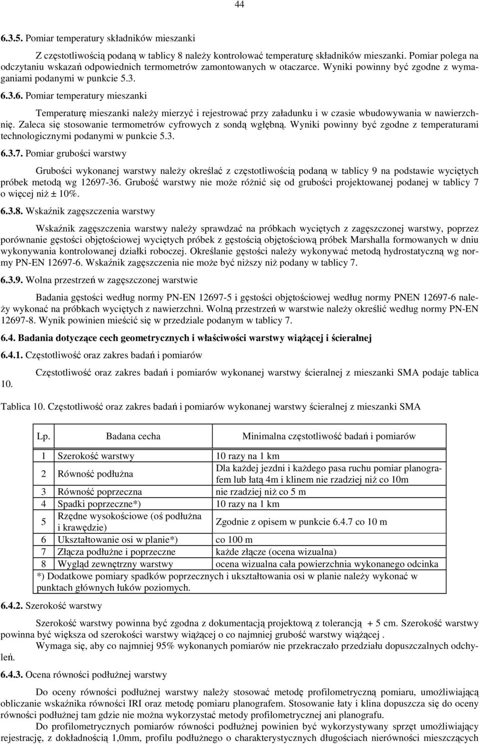 3.6. Pomiar temperatury mieszanki Temperaturę mieszanki należy mierzyć i rejestrować przy załadunku i w czasie wbudowywania w nawierzchnię. Zaleca się stosowanie termometrów cyfrowych z sondą wgłębną.