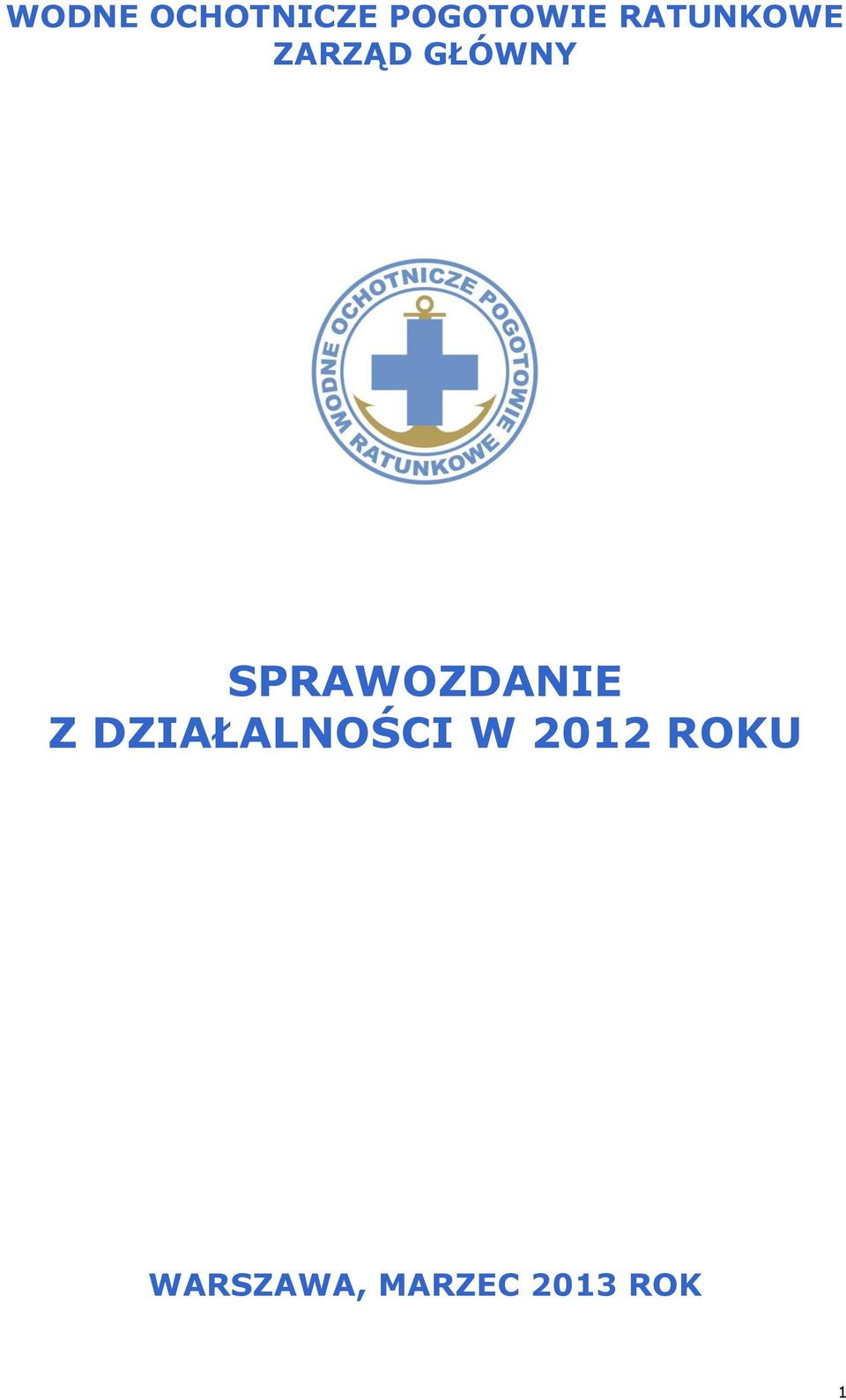 SPRAWOZDANIE Z DZIAŁALNOŚCI W