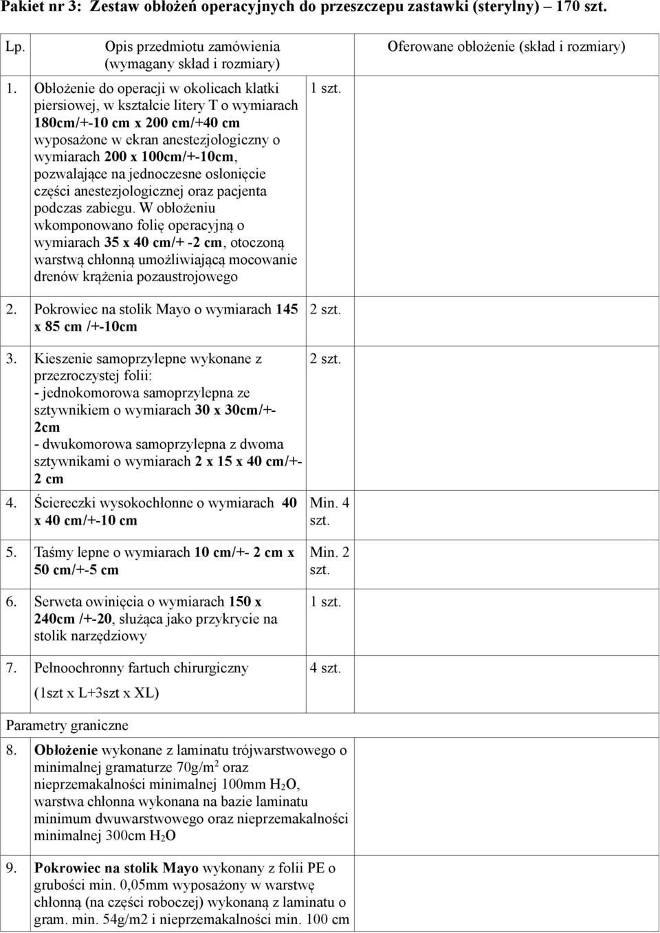 jednoczesne osłonięcie części anestezjologicznej oraz pacjenta podczas zabiegu.