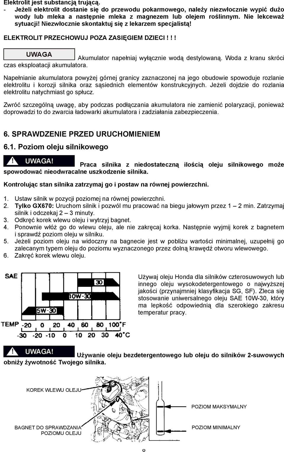 Woda z kranu skróci czas eksploatacji akumulatora.