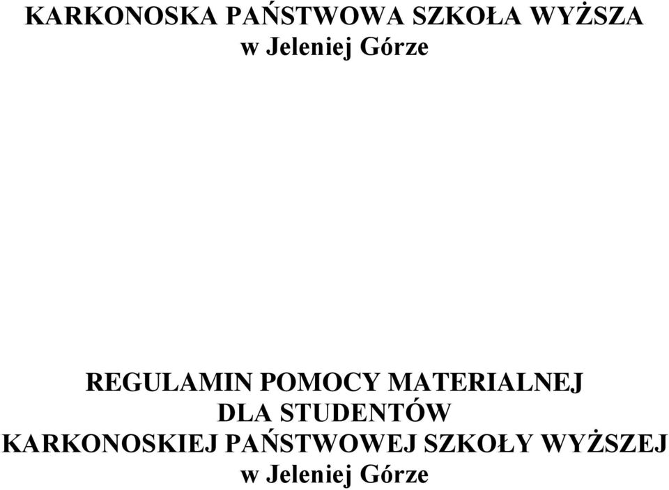 MATERIALNEJ DLA STUDENTÓW